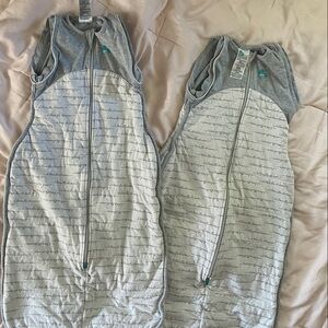 Love to Dream Gray and White Sleep Sack